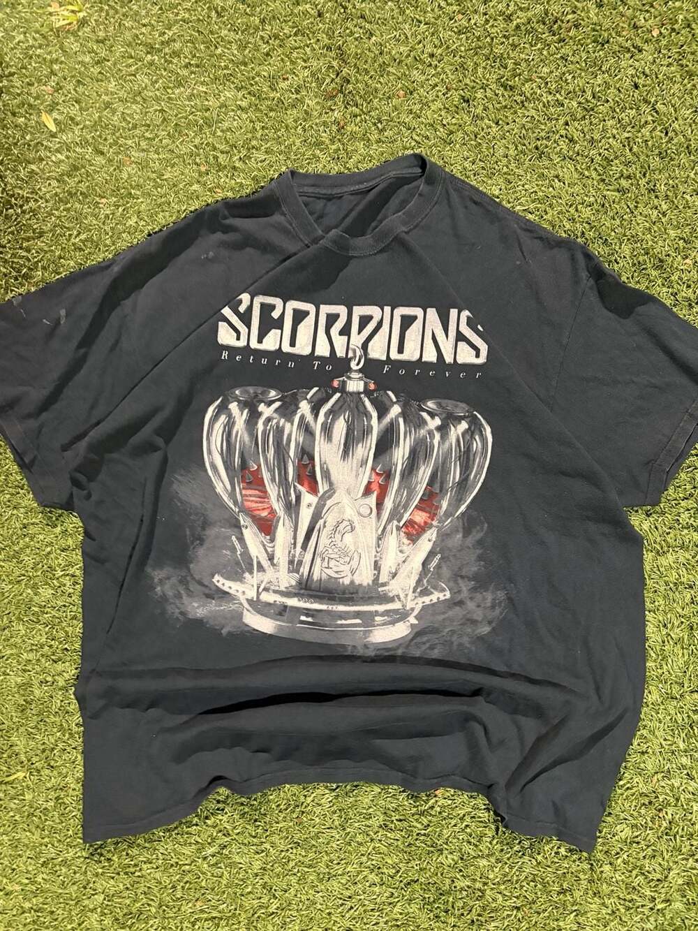 Scorpions Return To Forever Tour 2016 Concert T-Shirt Black Band Tee